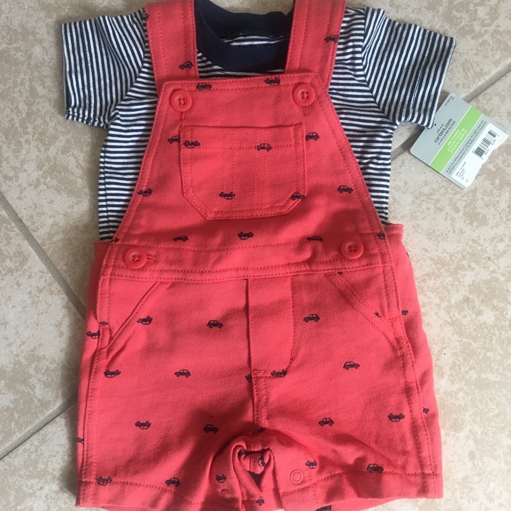 Baby boy short overalls